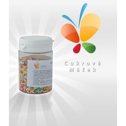 Cukrový máček (barevný)   50 g/dóza