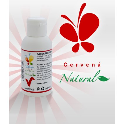 Barva tekutá Natural Line přírodní (červená 1)  100 ml/lahvička