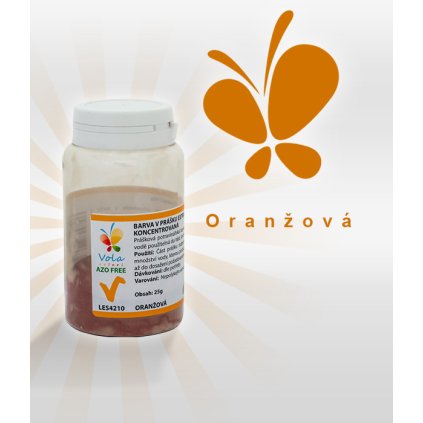 Barva v prášku extra koncentrovaná AF (oranžová)  25 g/kelímek