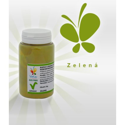 Barva v prášku extra koncentrovaná AF (zelená)  25 g/kelímek