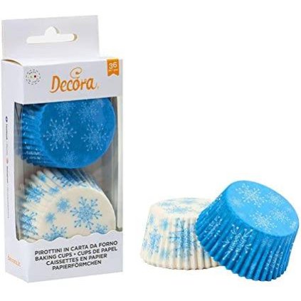 Decora košíčky na muffiny Frozen vločky (36 ks) ▹