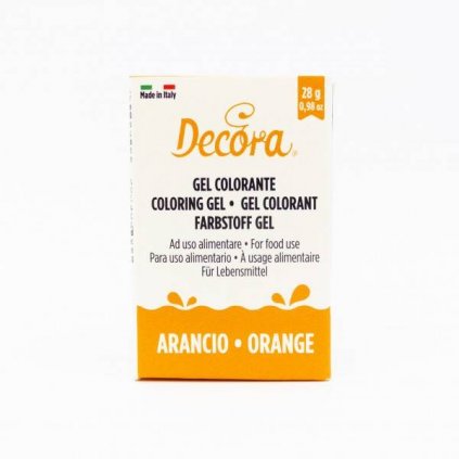 Gelová barva oranžová 28g - Decora  | Skvělé pro Váš domácí dort