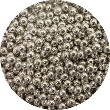 Cukrové perly stříbrné malé (50 g) /D_AMO31