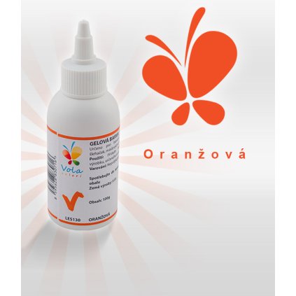 Gelová barva (oranžová) 100 g/kelímek