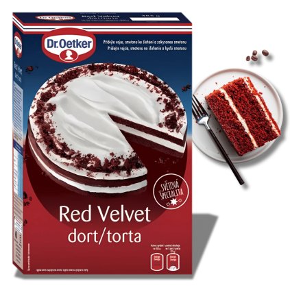 Red Velvet, směs na dort a korpus 385g