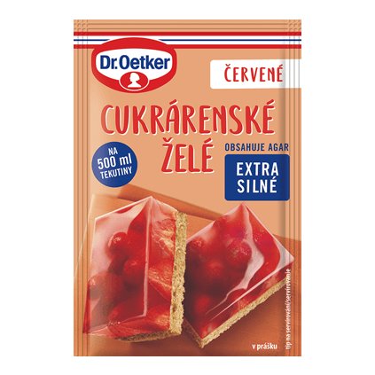 Cukrářské želé červené 10 g