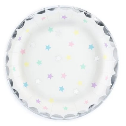 EKO Papírové talířky Jednorožec 18 cm 6 ks  /BP