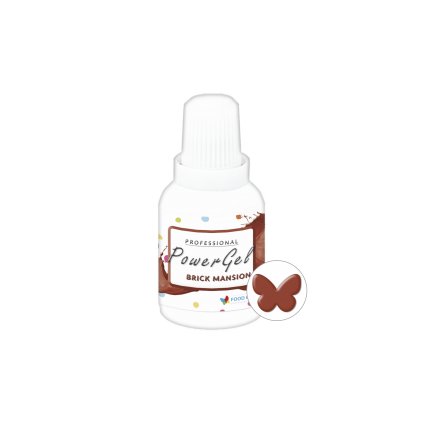 Food Colours gelová barva PowerGel Brick Mansion 20 g ♡