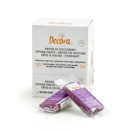 Extra tvrdá - Potahovací hmota 100g fialová - Decora  | Skvělé pro Váš domácí dort
