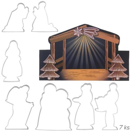 Vykrajovačky Betlém sada 7 ks s jesličkami 127414 dortis  | Cukrářské potřeby