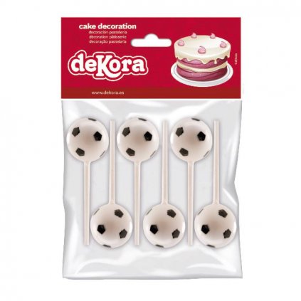 Zápich do dortu, nebo cupcakes - fotbalové míče - Dekora  | Skvělé pro Váš domácí dort