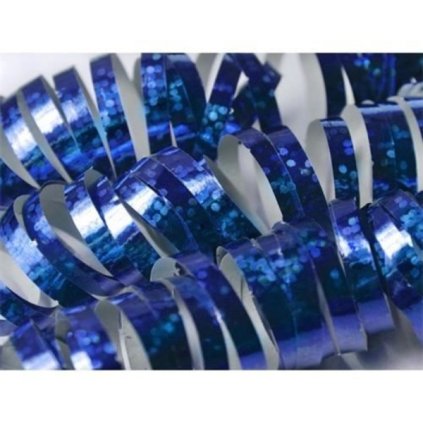PARTY DECO Serpentýny hologram 3,8 m modrá 18 ks
