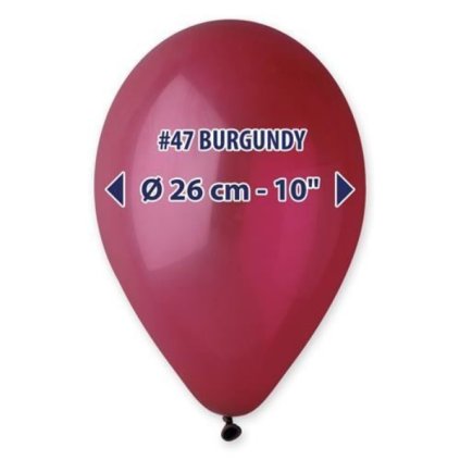 Balonky 26 cm - bordeaux 100 ks  /BP
