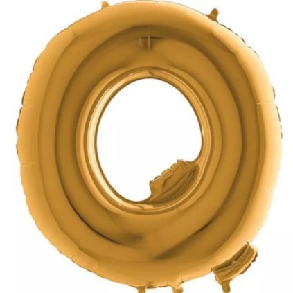 Nafukovací balónek písmeno Q zlaté 102 cm - Grabo  | Cukrářské potřeby
