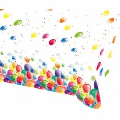 Plastový party ubrus s balonky 120 x 180 cm  /BP