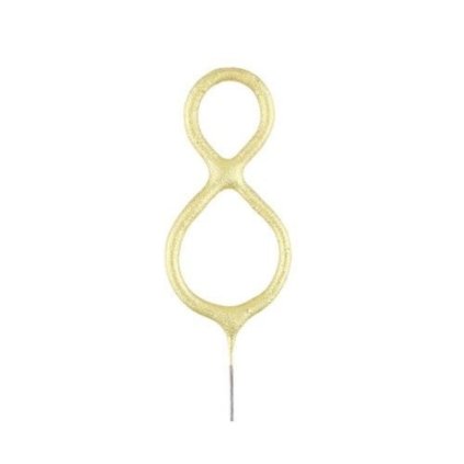 SMARTBALLOONS Prskavka číslice "8" 1 ks