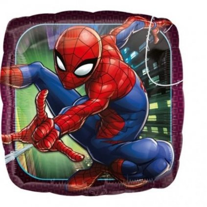 Foliový balonek čtverec Spiderman 43 cm  /BP