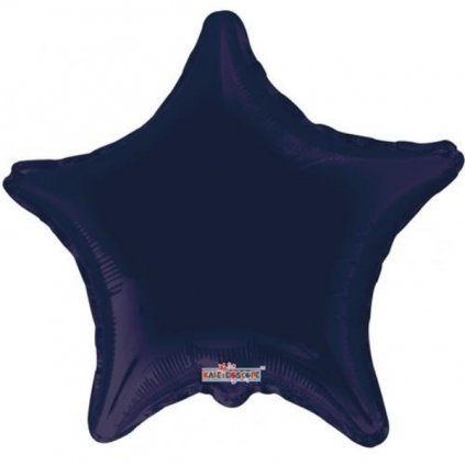 Foliový balonek hvězda navy blue 46 cm