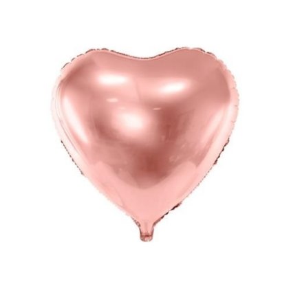 Foliový balonek srdce rose gold 61 cm  /BP