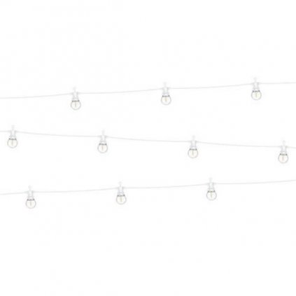 Světelný řetěz s LED žárovkami - bílý 8 m  /BP