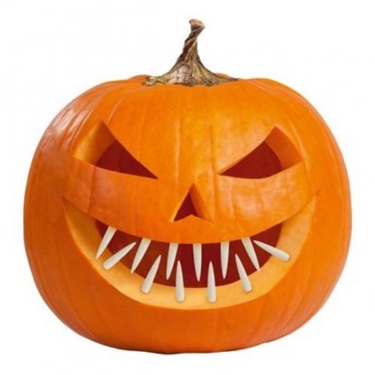 Halloweenská dekorace zuby do dýně  /BP
