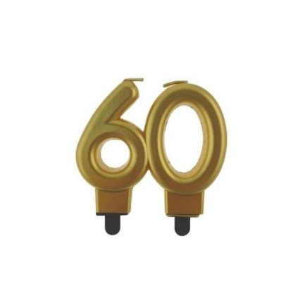 Godan svíčka zlatá číslo 60 ♡