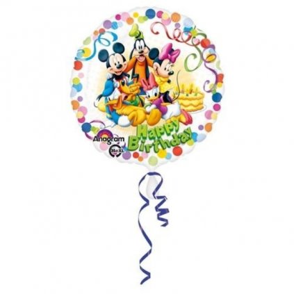 Foliový balonek Mickeyho kamarádi Happy Birthday 43 cm  /BP