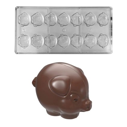 Forma na pralinky párovací (prasátko 2x7,5g) 7x2 tvary/forma