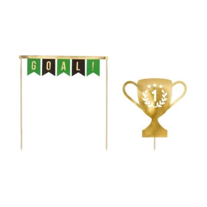PartyDeco zapichovací dekorace na dort Fotbal ♡