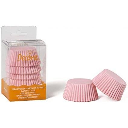 Košíčky na muffiny růžové 75ks 5x3,2cm - Decora  | Cukrářské potřeby