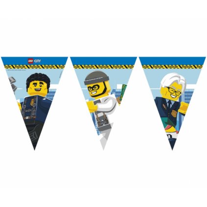 Vlaječková girlanda Lego City 230 cm  /BP