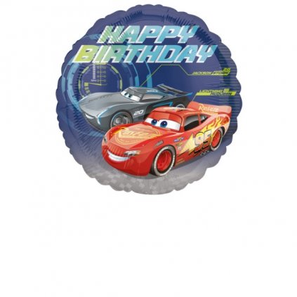 Foliový balonek Cars - Happy Birthday 43 cm  /BP