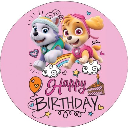 PAWHAPPYBIRTHDAYRUŽOVÝ