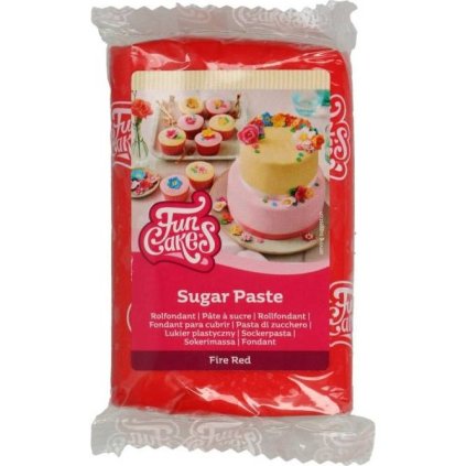 Potahovací hmota červená 250g - FunCakes | Skvělé pro Váš domácí dort