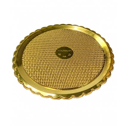 Podložka PET pod dort Golden zlatá prům.26cm 1 ks/podložka