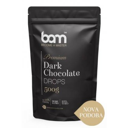 Hořká čokoláda 55,6%, 500g - BAM  | Skvělé pro Váš domácí dort