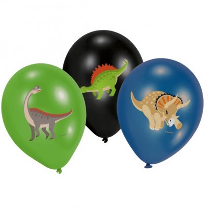 Latexové balonky Happy Dino 28 cm - 6 ks  /BP