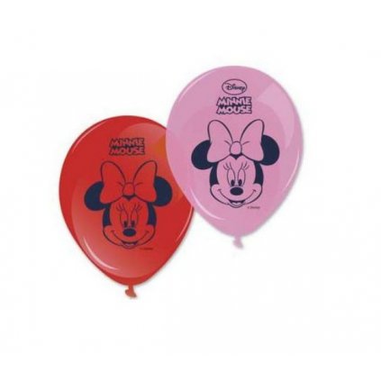 Latexové balonky Minnie Mouse 28 cm - 8 ks  /BP