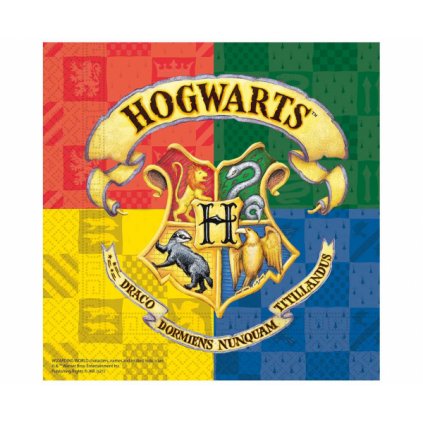 Papírové ubrousky Harry Potter - Bradavické koleje - 20 ks  /BP
