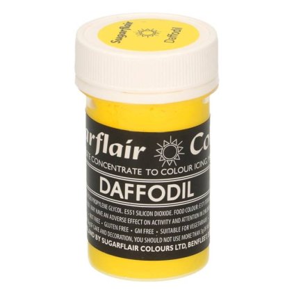 Pastelová gelová barva Sugarflair (25 g) Daffodil ♡