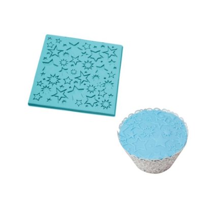 Silikonová formička hvězdičky 10,5 x 10,5 cm - Cakesicq  | Cukrářské potřeby