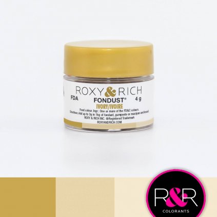 Prachová barva 4g slonová kost - Roxy and Rich  | Skvělé pro Váš domácí dort