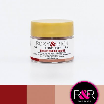 Prachová barva 4g cihlově červená - Roxy and Rich  | Skvělé pro Váš domácí dort