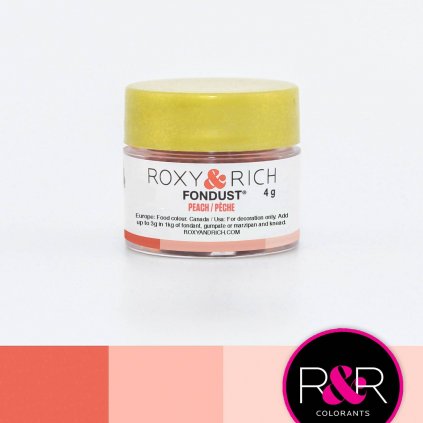 Prachová barva 4g broskvová - Roxy and Rich  | Skvělé pro Váš domácí dort