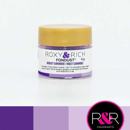 Prachová barva 4g levandulová - Roxy and Rich  | Skvělé pro Váš domácí dort