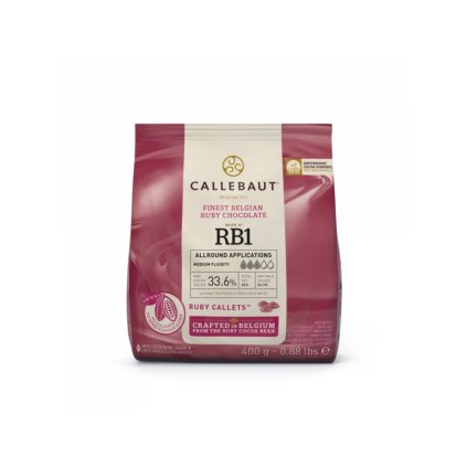 Čokoláda Callebaut červená RUBY 400 g