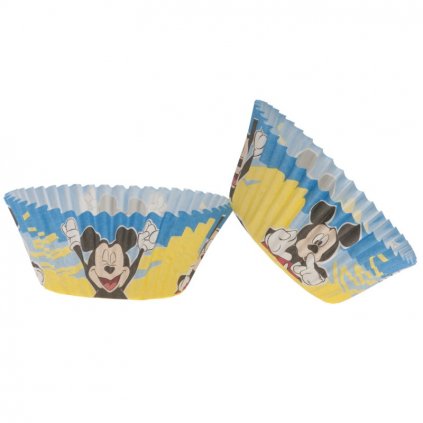 Košíčky na muffiny modro-žluté Mickey Mouse (25 ks)  /DTS