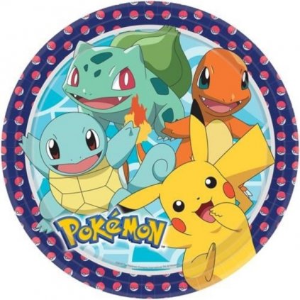 EKO Papírové talíře Pokemon 23 cm - 8 ks  /BP