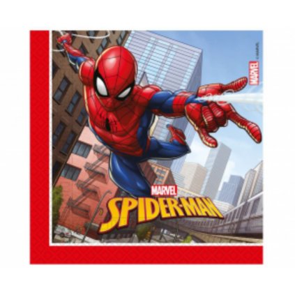 Papírové party ubrousky Spiderman Crime Fighter - 20 ks  /BP