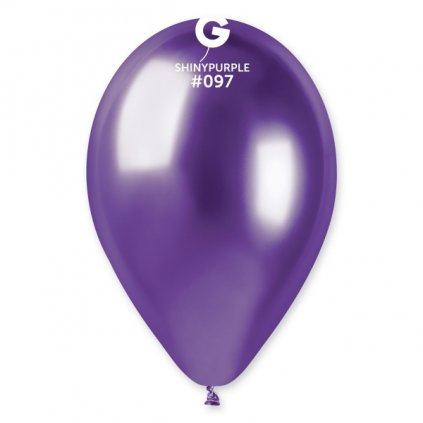 Latexový balonek chromový fialový 33 cm  /BP